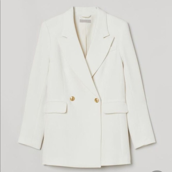 H&M white peacoat - Picture 1 of 1